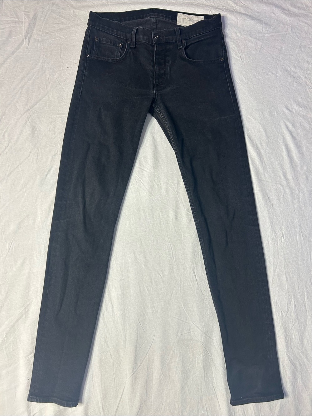 rag & bone Fit 1 Extra Slim Black Stretch Jeans Men’s 32